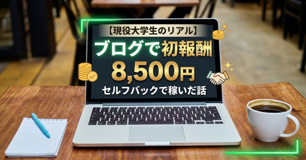 現役大学生がブログのセルフバックで初報酬8,500円を稼いだ体験談｜A8.net×楽天証券
